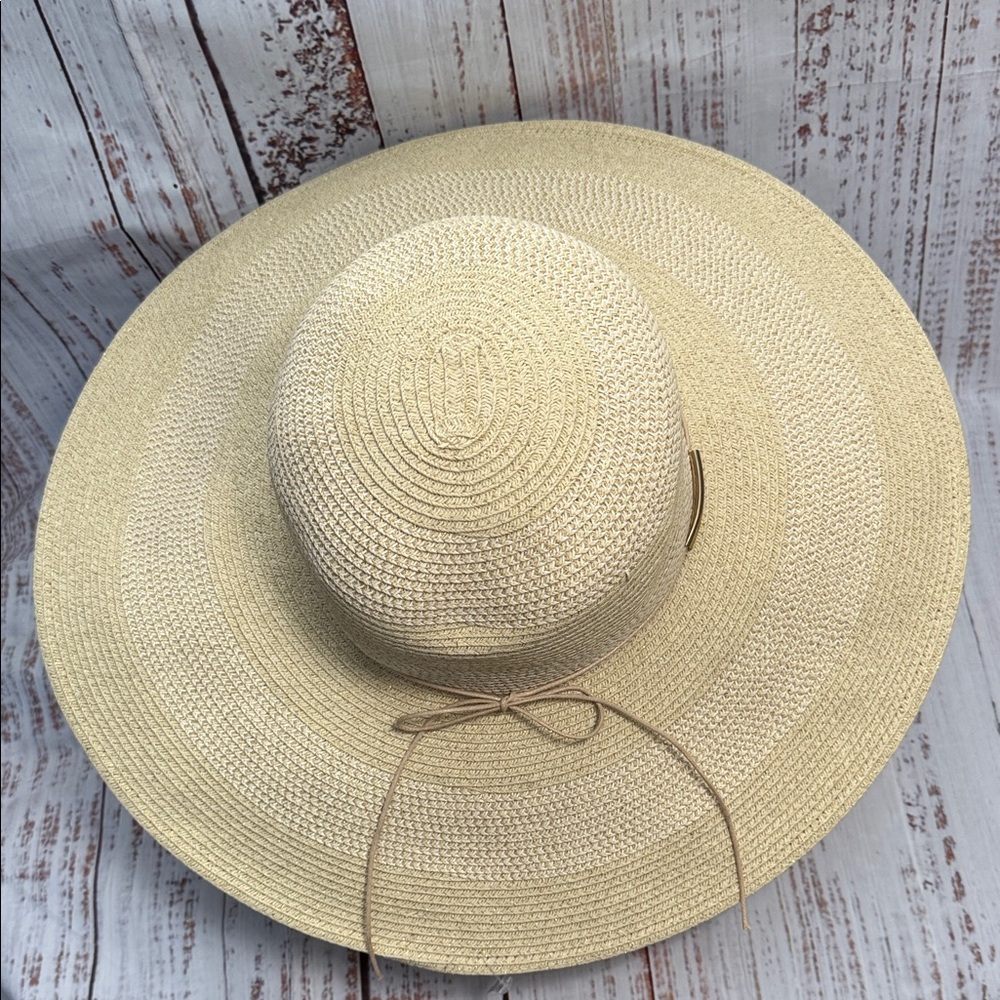 Apt. 9 Natural Wide Floppy Brim Sun Hat NWT